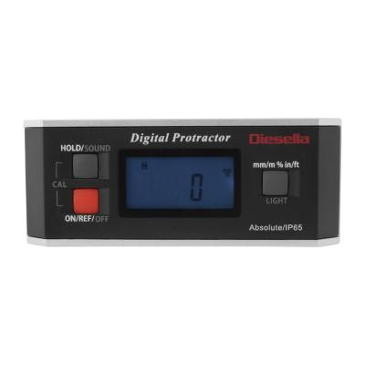 Digital level protractor IP65 150 mm 4x90° with big LCD display